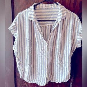 Madewell Central Drapey Blouse, size medium